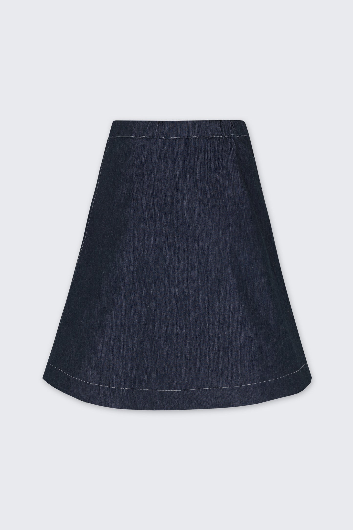 Long Fold to Front Skirt